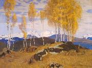 Adrian Scott Stokes Autumn in the Mountains Sweden oil painting artist